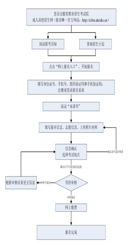 2024成人本科报考流程图